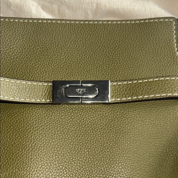 Olive Green Structured Shoulder Bag - Picture 5 of 8